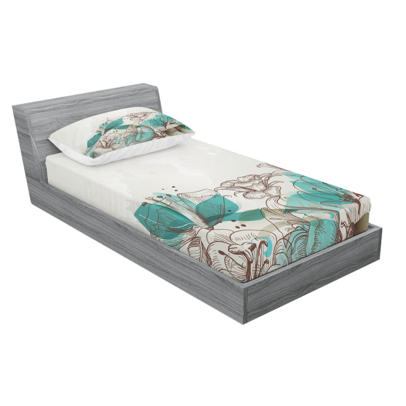 Microfiber Sheet Set, Twin Sheet Set with Fitted Sheet