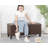 Faux Leather Lift Top Storage Bench-1101328833