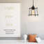 Luminaire suspendu géométrique simple à 1 lumière