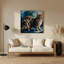 Cats Skookum, art mural gris en métal-737885986
