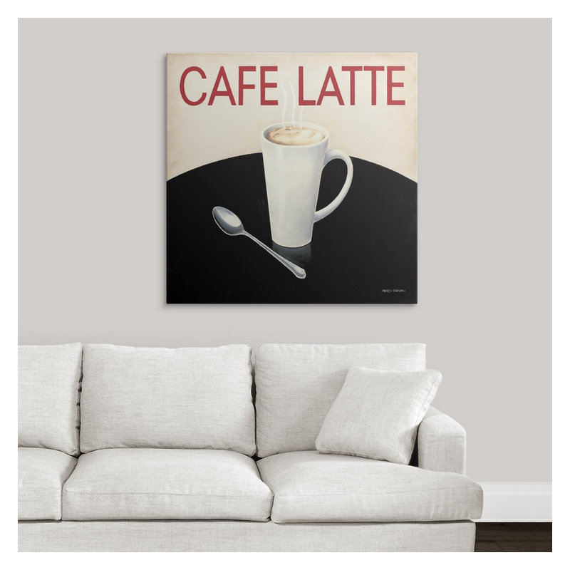 «Cafe Moderne I», impression, H 48 po x l 48 po x P 1,5 po, Toile