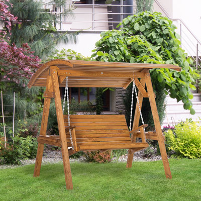 Ciacchi 2 Person Pine Porch Swing with Canopy