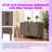 47.25-Inch Sideboard With Pine Veneer, Double Doors, Adjustable Feet, 200lbs Weight Capacity-913627621