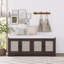 Banc de rangement en bois Rustic-793014470