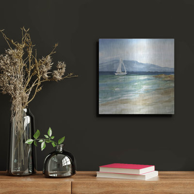 Breakwater Bay «Come Sail Away 2» par Carol Robinson, art mural en métal