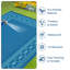 Grand tapis en plastique géométrique pour camping, porche, véhicule récréatif, réversible, imperméable-129890830-129890833