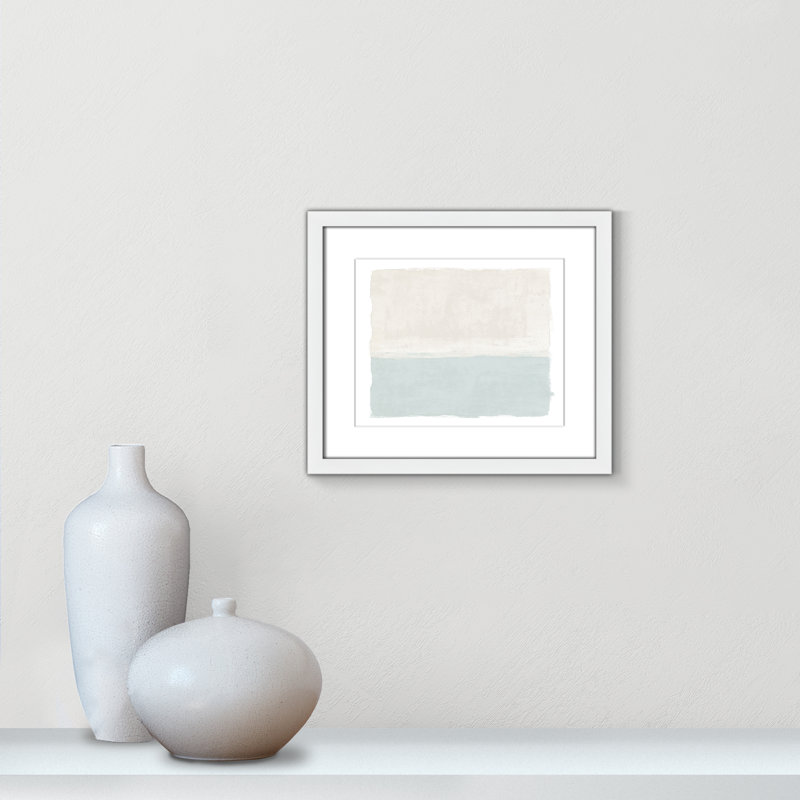 «Ocean Tides II», reproduction de paysage par Natalie Carpentieri, L 15 po x H 13 po, Imprimé mat, Blanc satiné