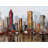 Rust Looking City Print On Canvas
