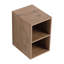 Rangement mural de 12 pouces à 2 tablettes modernes, contreplaqué, chêne imitation, petites tablettes multiples, conception en contreplaqué avec décor de salle de bain et de rangement