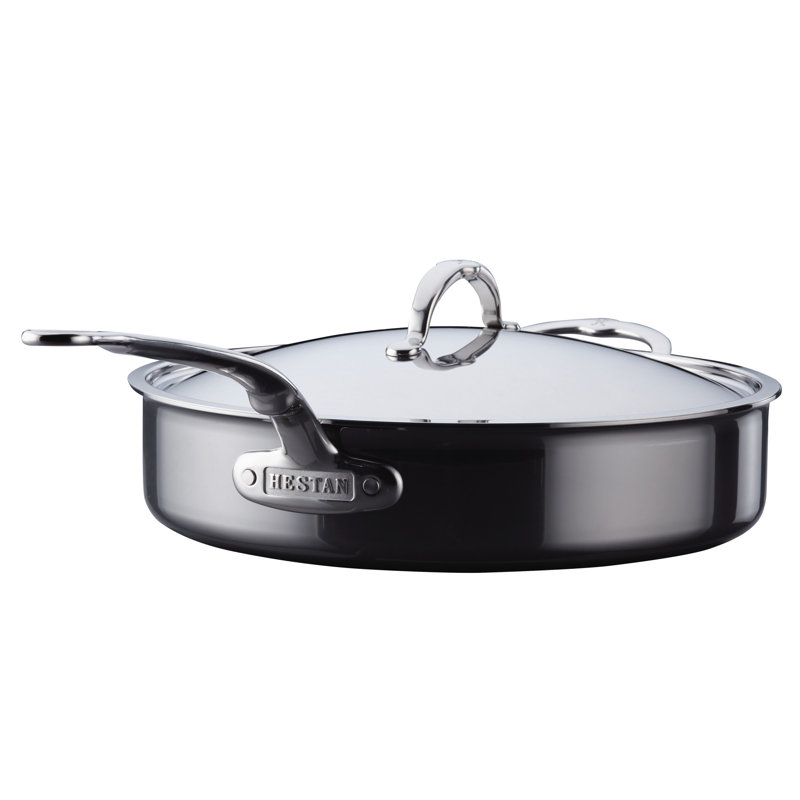 Hestan NanoBond Covered Saute' w/ Helper Handle, 5 qt.