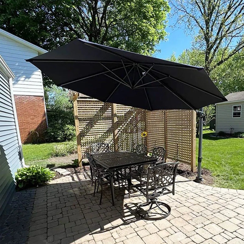 Parasol en porte-à-faux 10 'sans base, Gris