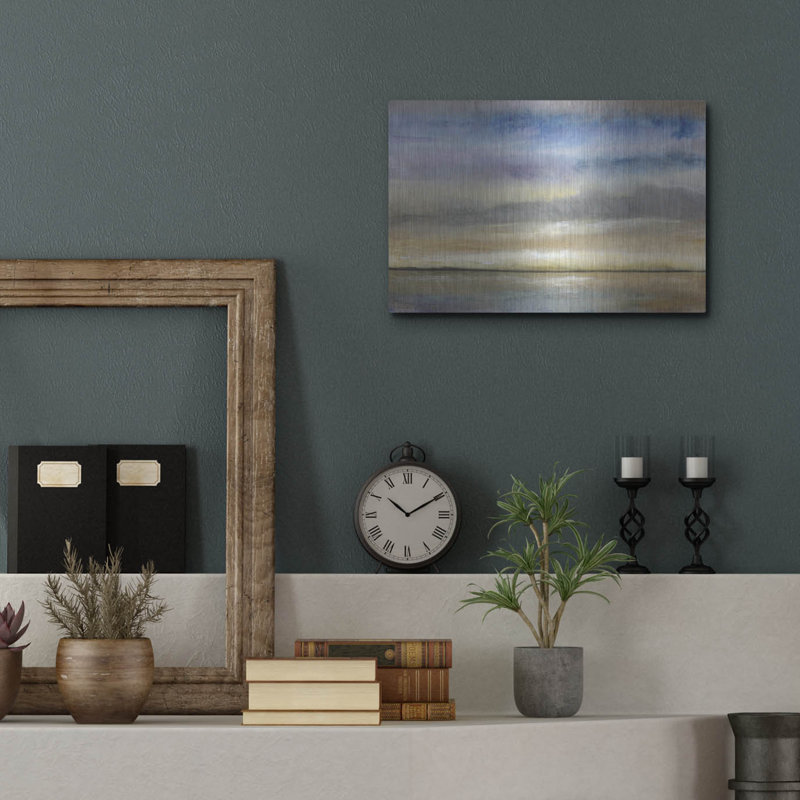 Red Barrel Studio® «Evening Calm I» par Tim O'Toole, art mural en métal, H 12 po x l 16 po