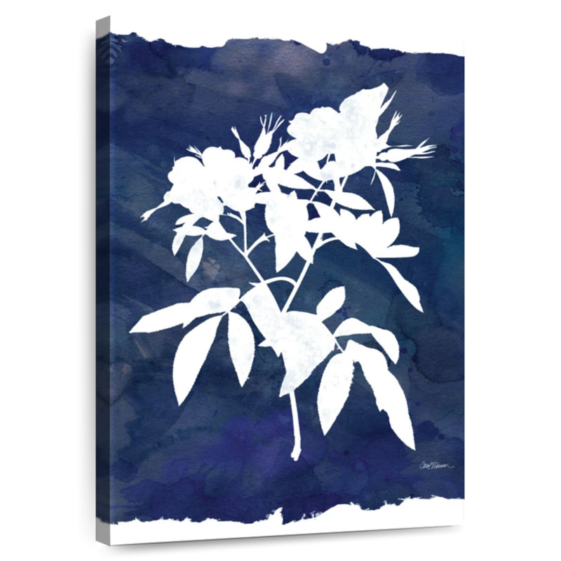 Harnek indigo botanique I, H 30 po x l 20 po