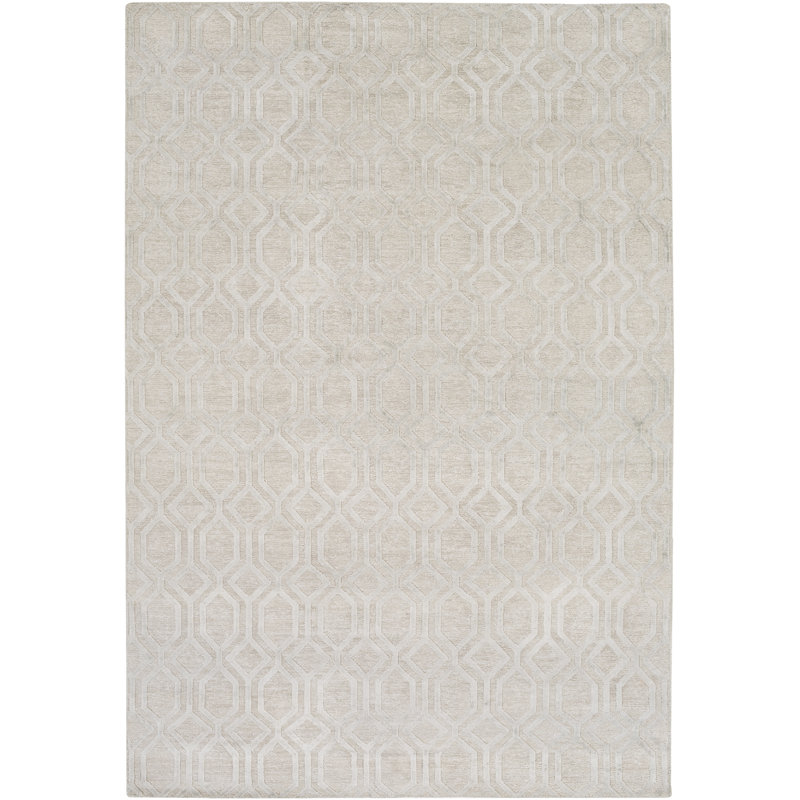 Barrville Linen Geometric Indoor Rug, Rectangle 4' x 6'