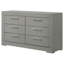 Commode 6 tiroirs Pierce Grey-1380335002