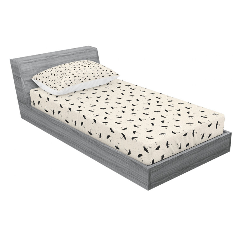 Microfiber Sheet Set, Twin Sheet Set with Fitted Sheet