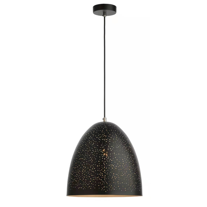 Brazos 1 - Light Bell Pendant, Black