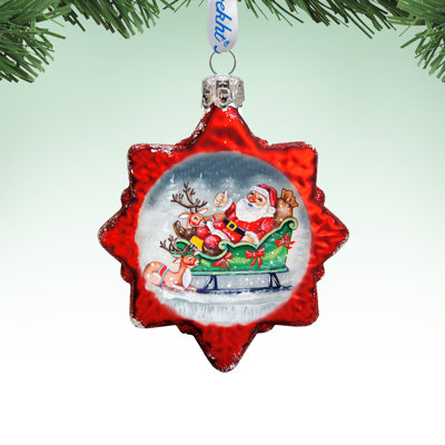 Keepsake 3'' Handmade Glass Holiday Shaped Ornament