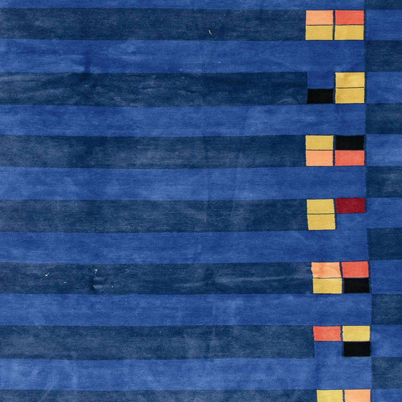 Tapis abstrait moderne 3004, Carré 8 pi