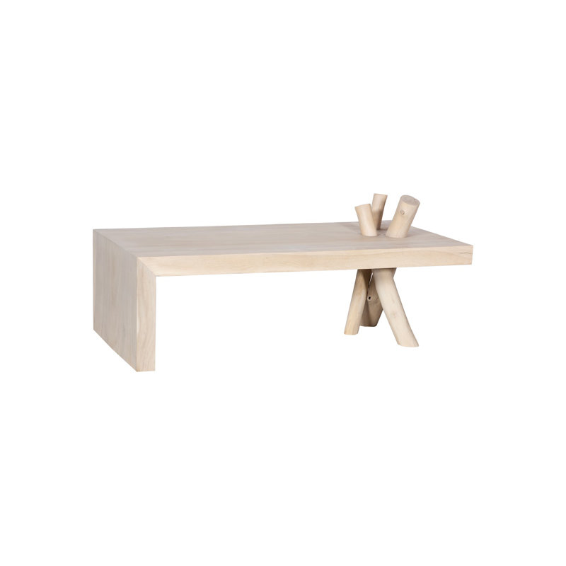 Branch Waterfall Coffee Table in Bleached