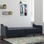 Small Double 207cm Velvet Futon Sofa-73566528