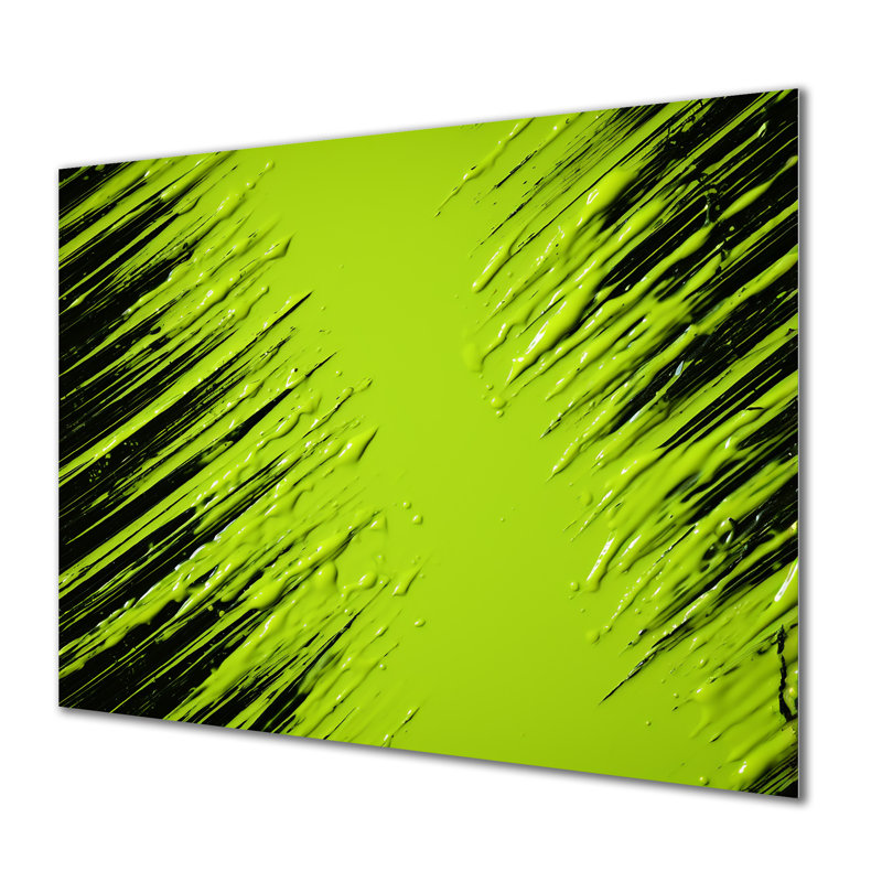 Tropical Fusion Collages - Abstract Collages Metal Wall Art MT131750, 12" H x 20" W x 1" D