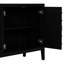 Buffet rétro noir avec tablettes réglables - Personnalise votre armoire de rangement pour augmenter la capacité de la maison