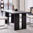 63Inch Rectangle Wood Dining Table For Kitchen, Natural Dinner Table For 4 6 People With Heavy-Duty Legs-1757531410