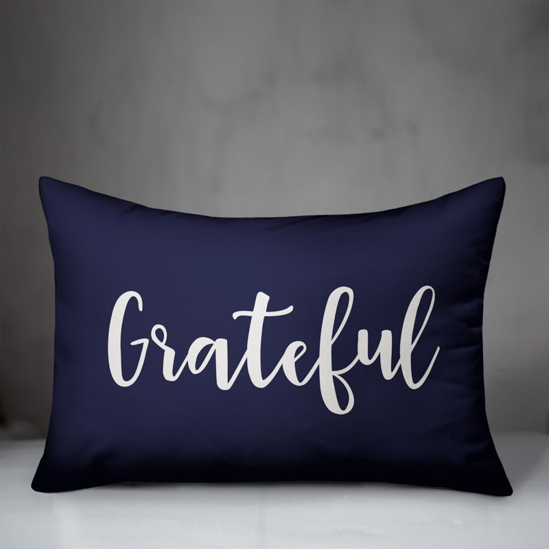  Coussin lombaire Grateful, Bleu marine