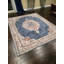 Oriental Area Rug in Stonewash Blue