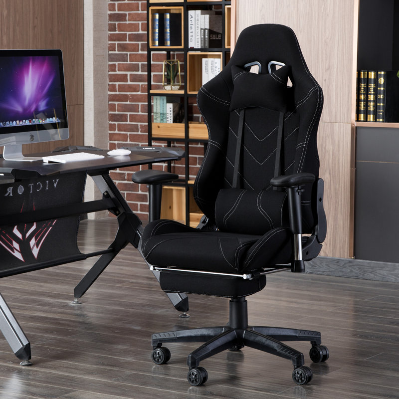 Inbox Zero PC & Racing Game Chair, Black