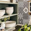 Grand bol de nouilles en toile naturelle