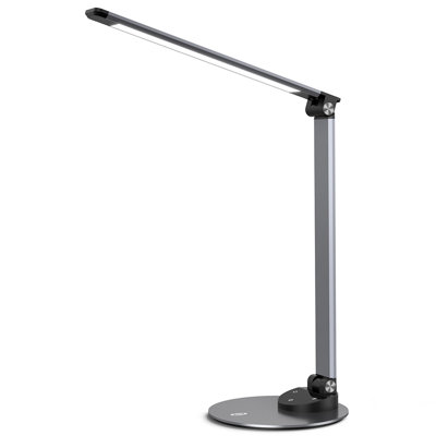 Herod 66Cm Black Desk Lamp with USB and Outlet