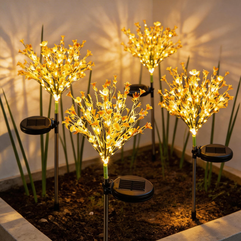 Éclairage solaire à DEL pour allées et fleurs