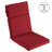 High-Back Outdoor Chair Cushions – 2 Pillows with UV and Water-Resistant Fabric – For Patio, Adirondack, or Dining Chairs by Lavish Home-987057755