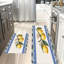 Ensemble de 2 tapis de cuisine citron méditerranéen