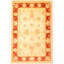 Tapis unique en laine noué à la main 3 pi 3 po x 4 pi 11 po nouvel âge Hagensee