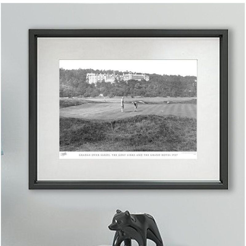 Grange-Over-Sands, The Golf Links And The Grand Hotel 1927 by Francis Frith - Single Picture Frame Print