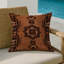 Coussin décoratif intérieur et extérieur d'inspiration rustique en cuir style cow-boy Southwestern-115084551-115084564