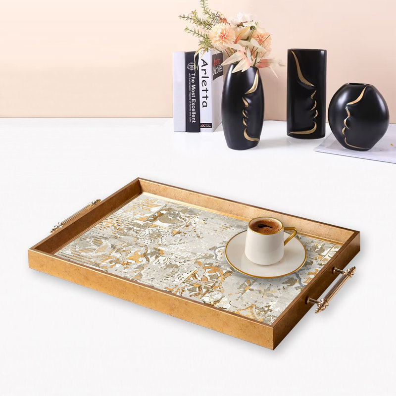 Élégant plateau en verre de 19,7 po x 11,4 po x 1,4 po | Fabrication 100% verre durable | Facile à nettoyer avec un chiffon humide | Idéal pour le service, la présentation décorative et l'organisation | Ajout élégant à la décoration intérieure