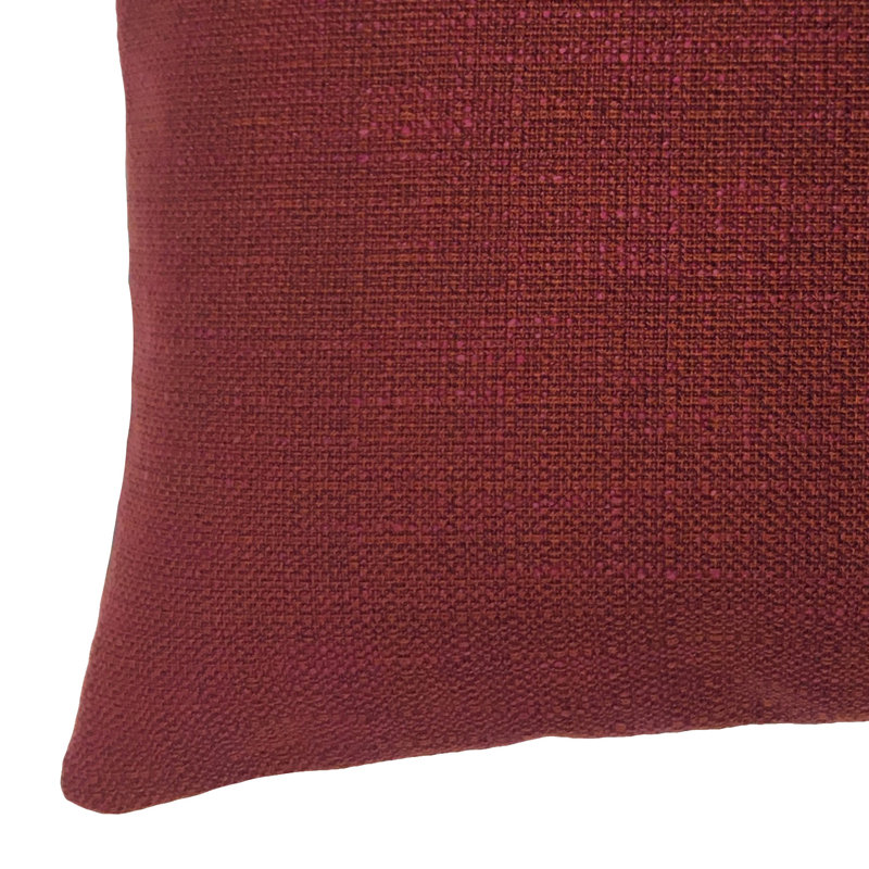 Coussin décoratif, 22 po x 22 po, Bourgogne