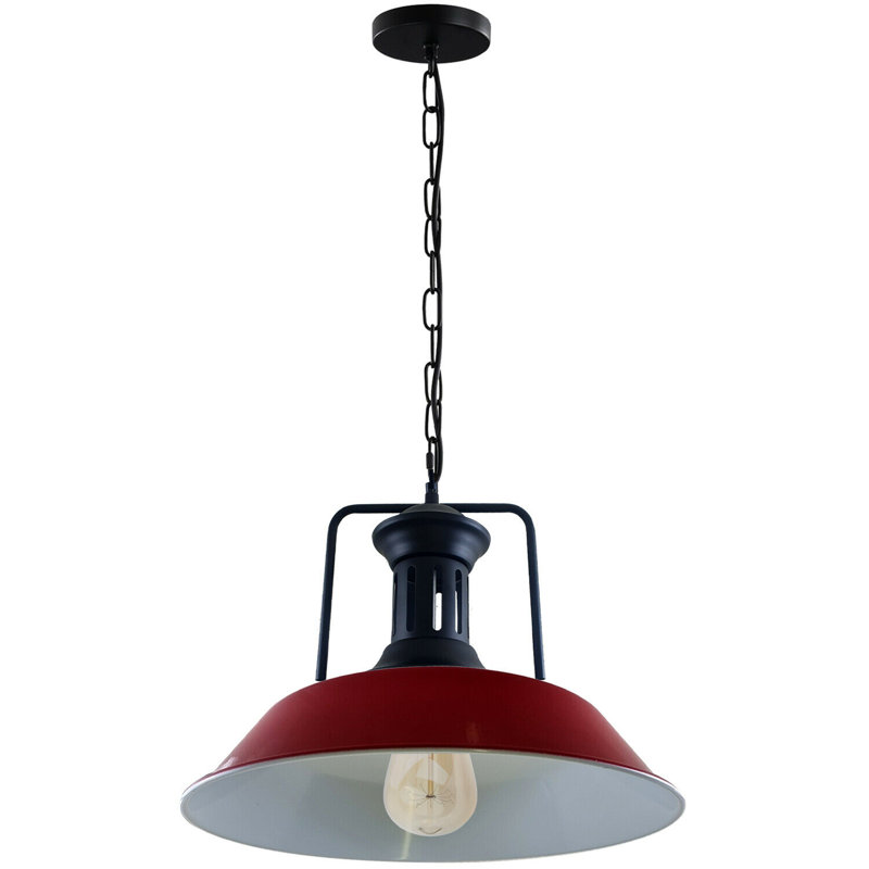 Daigle 1 - Light Dome Pendant, Red