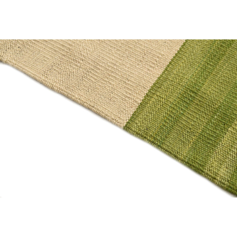 Tapis de couloir vert ivoire Orta