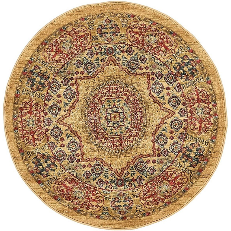 Ophelia Oriental Indoor Rug, Round 8'