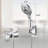 Lift-Up Diverter Bathtub Faucet with 6 Settings Handheld Shower in Chrome (Rough-in Valve Not Included)-129764450