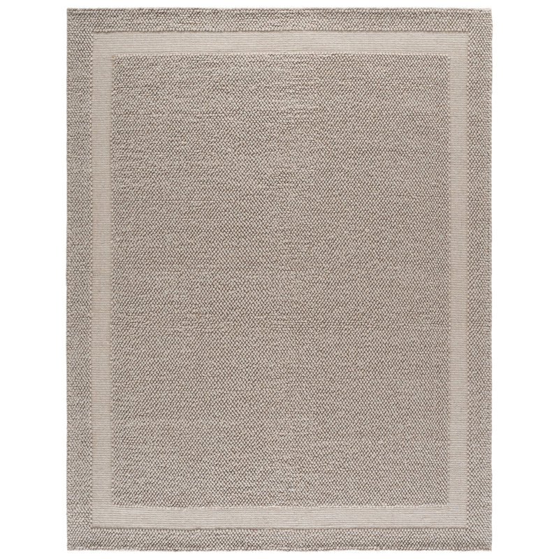 Natura Hand Woven Wool; Cotton; Recycled P.E.T Solid Color Indoor Rug, Rectangle 8' x 10'