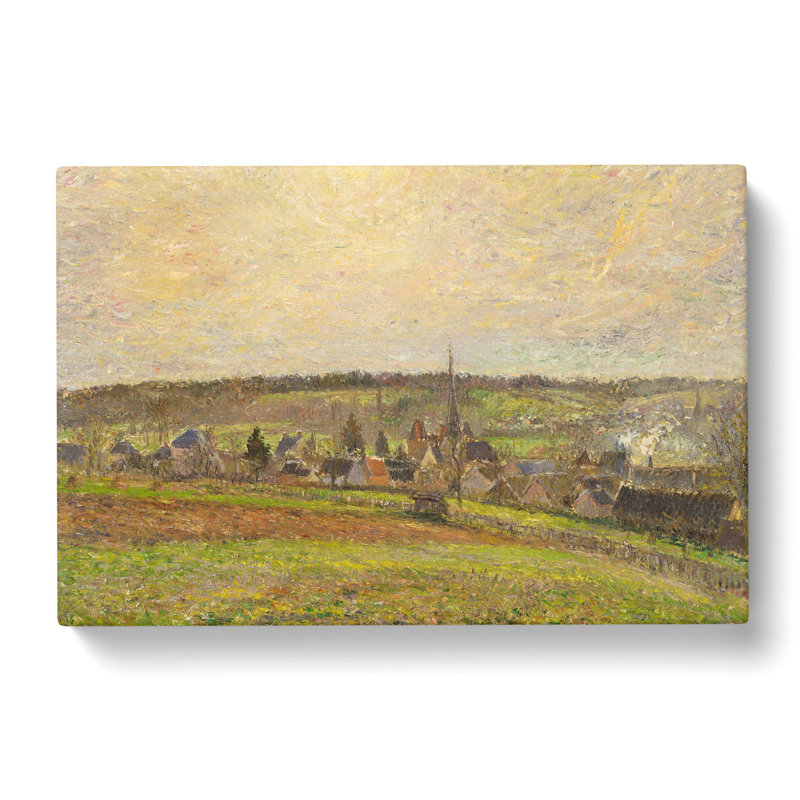 French Countryside by Camille Pissarro - Wrapped Canvas Painting, 35cm H x 50cm W x 3cm D