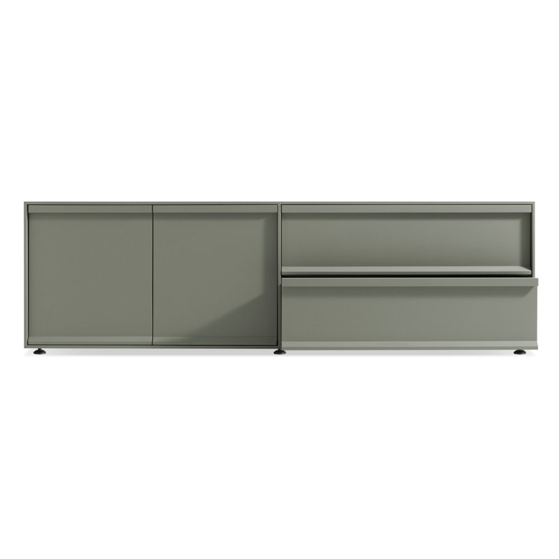 Superchoice 2 Door/2 Drawer Console, Gray Green