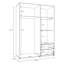 Mijah 3 Door Manufactured Wood Wardrobe-885656499