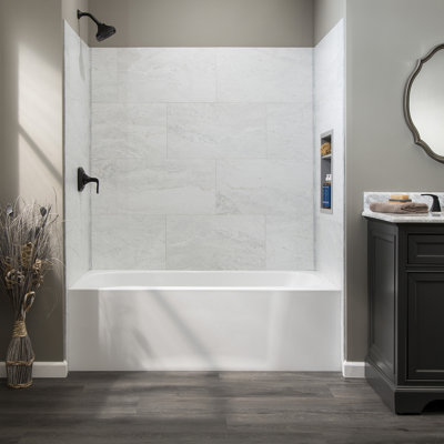 Ensemble de carrelage pour douche et baignoire 25,6 po x 14,8 po Palisade